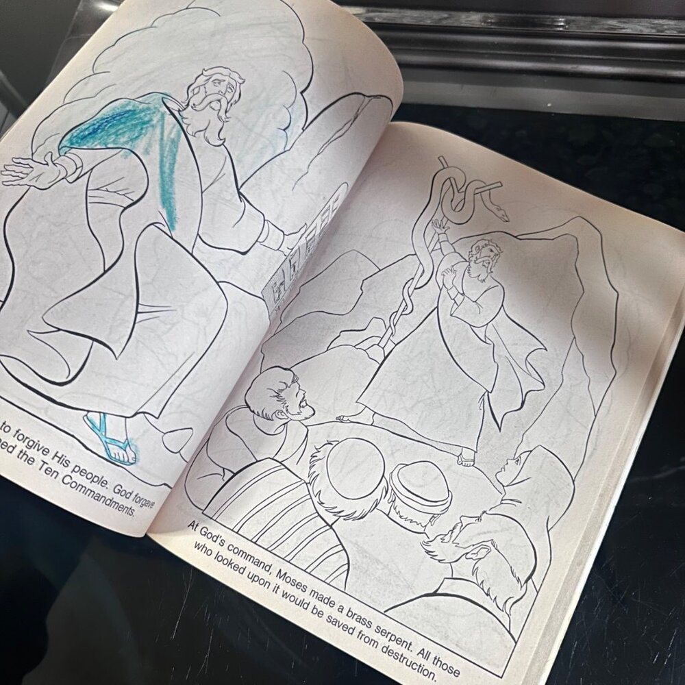 The Bible Coloring Book - Pictures From The Old And New Testaments - 1991 Creati - Picture 13 of 16